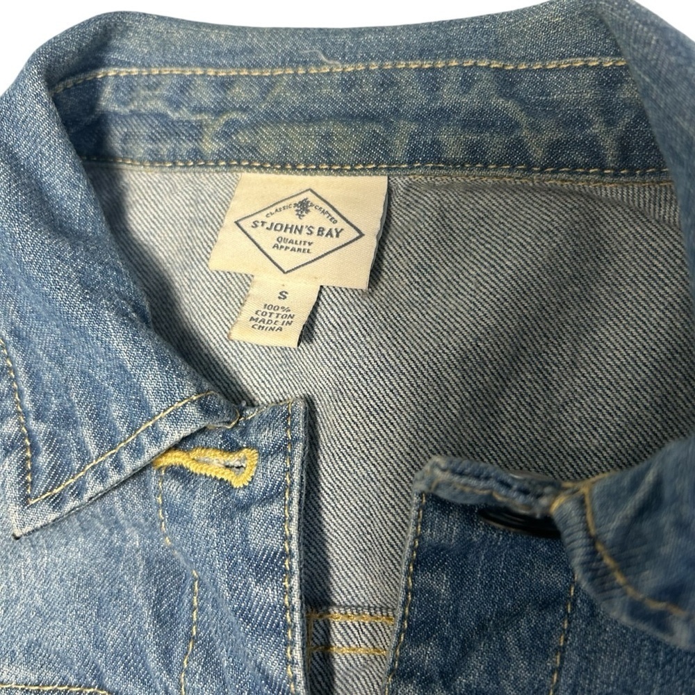 St John Bay Denim Jacket Women’s Small - Picture 3 of 8